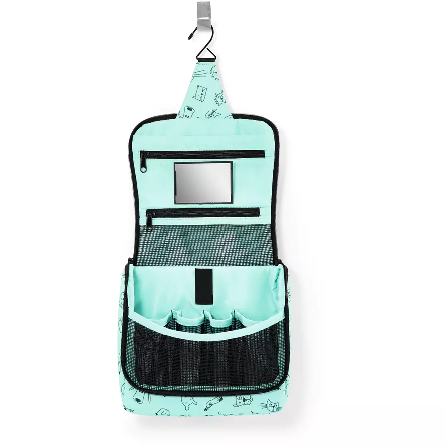 reisenthel® toiletbag kids cats and dogs mint