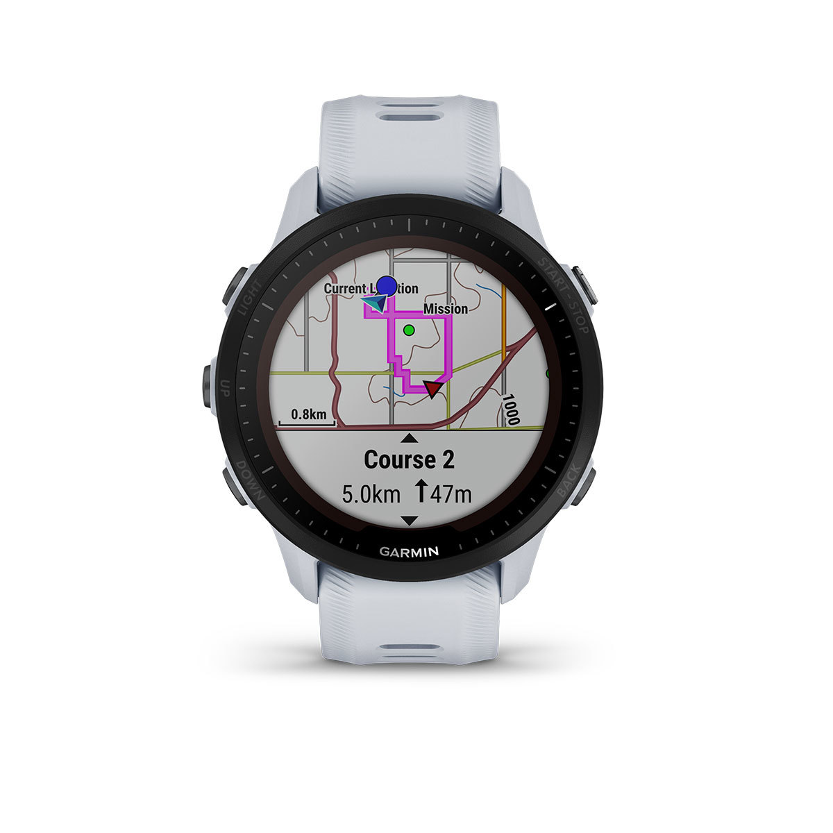 Garmin Forerunner 955 Solar Sporthorloge Whitestone