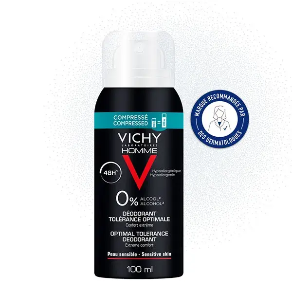 Desodorante Spray Vichy Men's Optimal Tolerance 48h 100ml