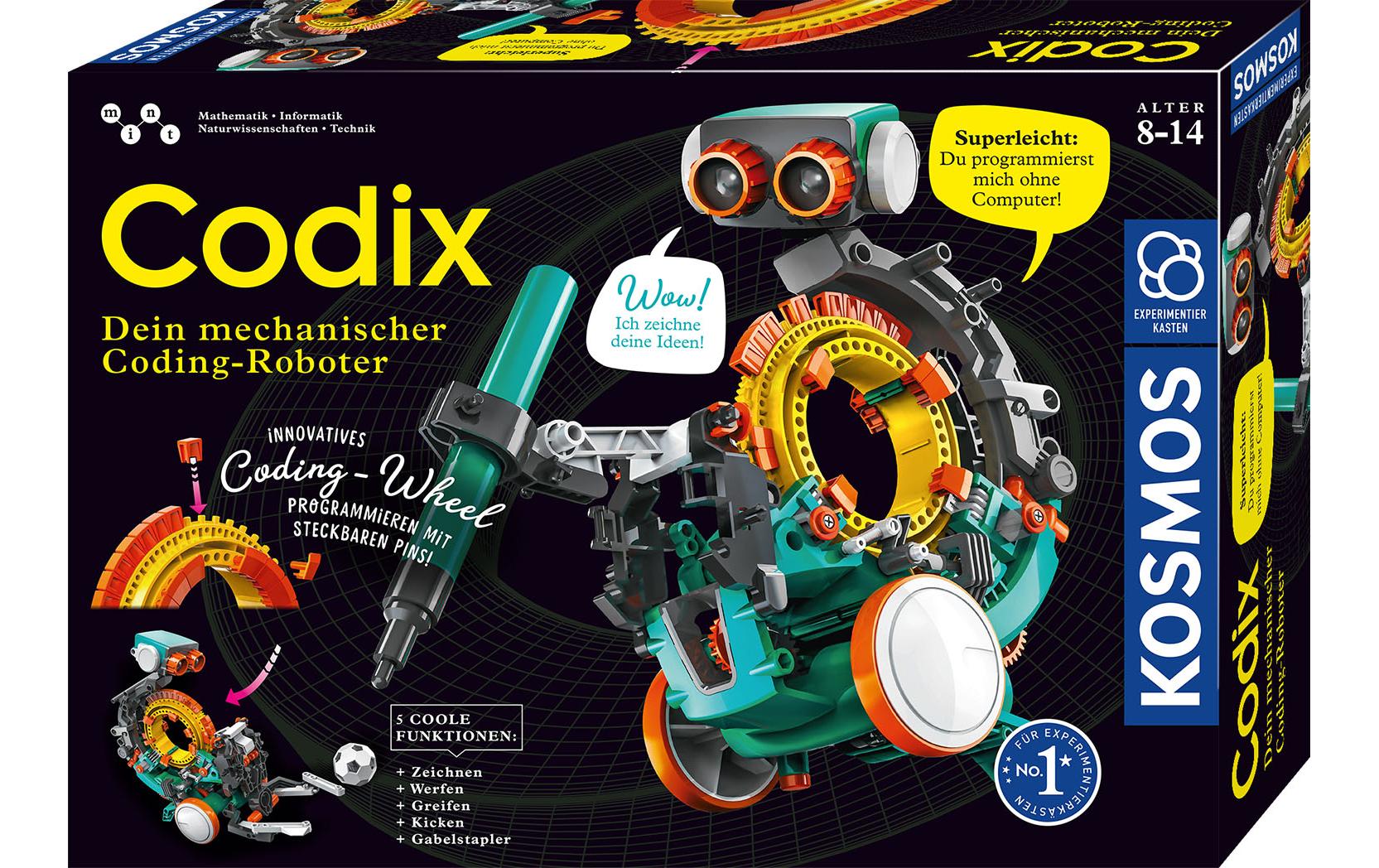 Experimentierkasten Codix – Dein mechanischer Coding-RoboterProgrammieren lernen – ganz ohne Smartphone und Computer!
