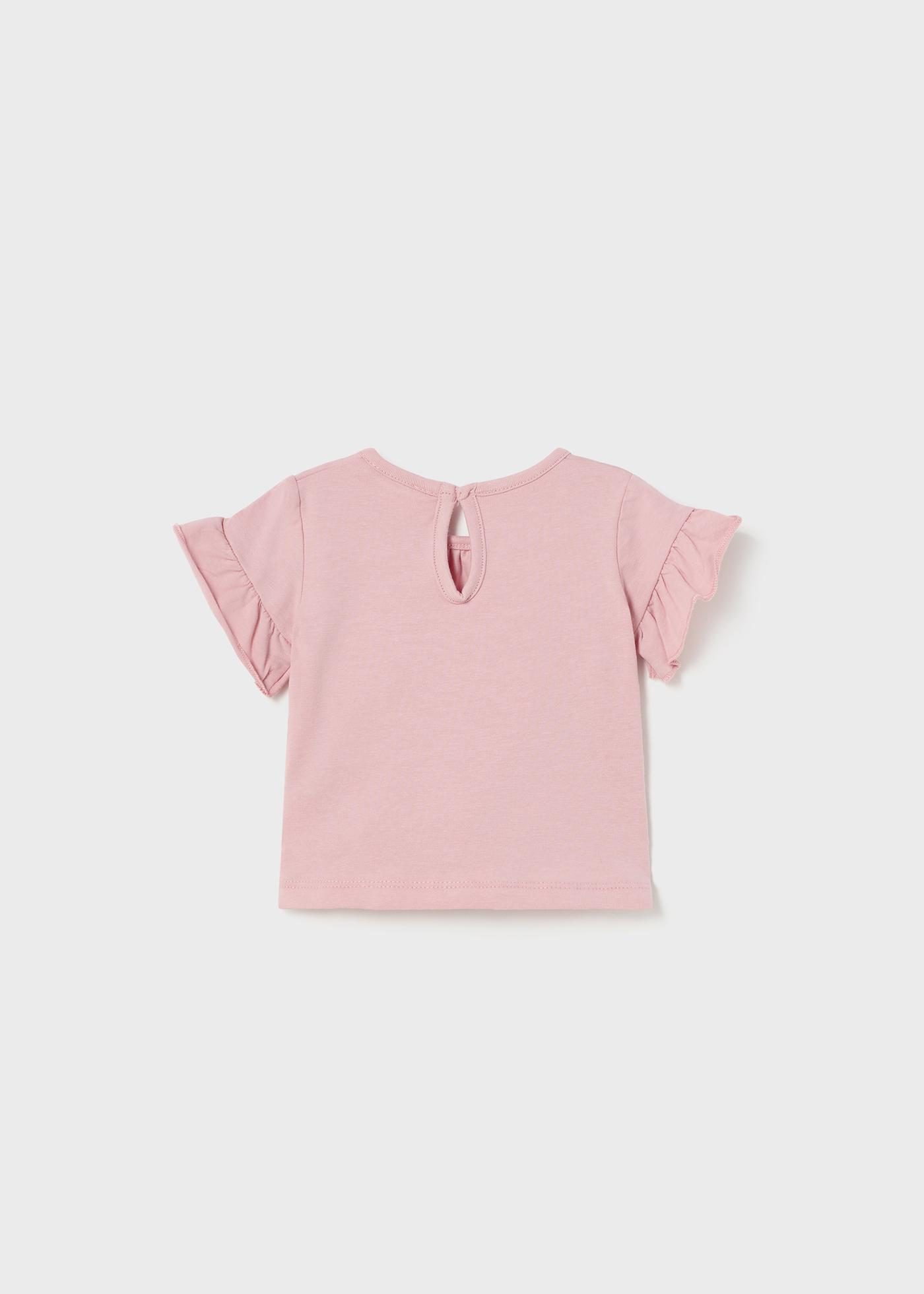 Conjunto de 2 camisetas feitas com algodão sustentável para recém-nascidos.
