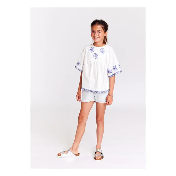 AO76 Blouse Deia Dobby | Blanc