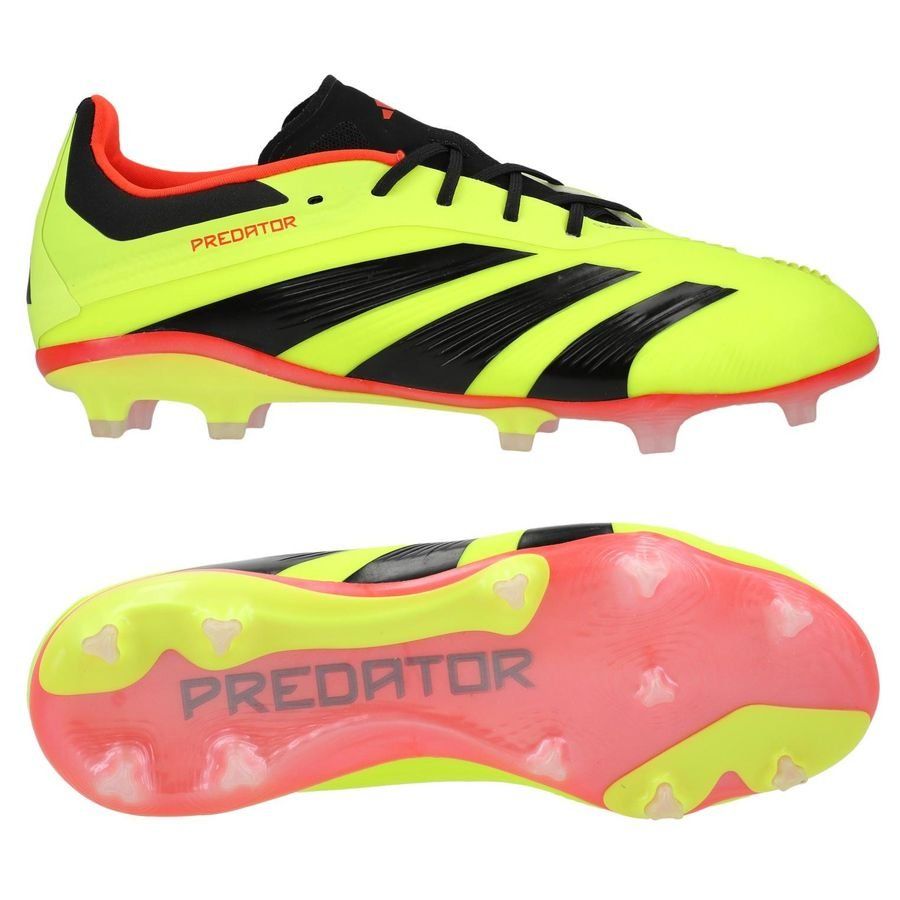 adidas Predator Elite FG Energy Citrus - Jaune/Noir/Rouge Enfant