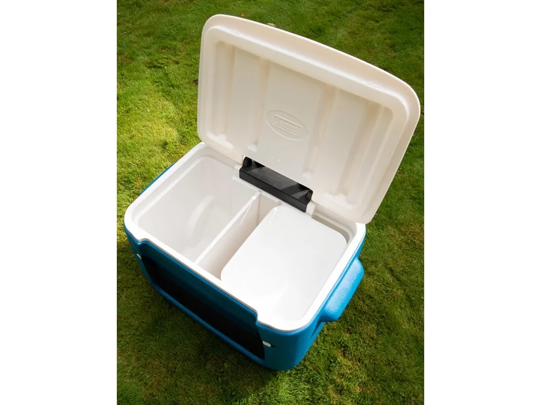 Coleman 2000036081, Blå, Hvid, Polypropylen (PP), Polyurethan (PU), 2 hjul, Sort, 46 L