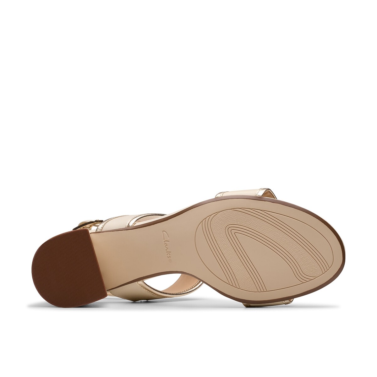 CLARKS<br>Sandálias de couro Ezoria Sling