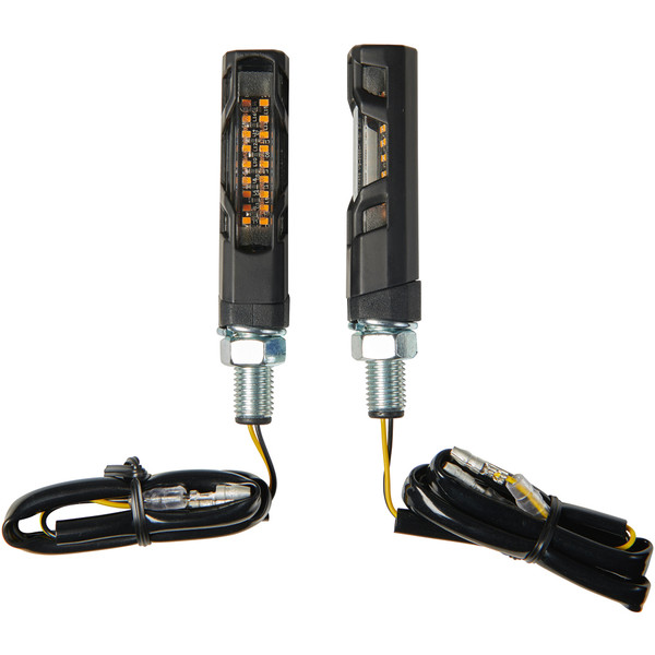 Dafy Moto - Clignotants séquentiels LED Square Noir Mat