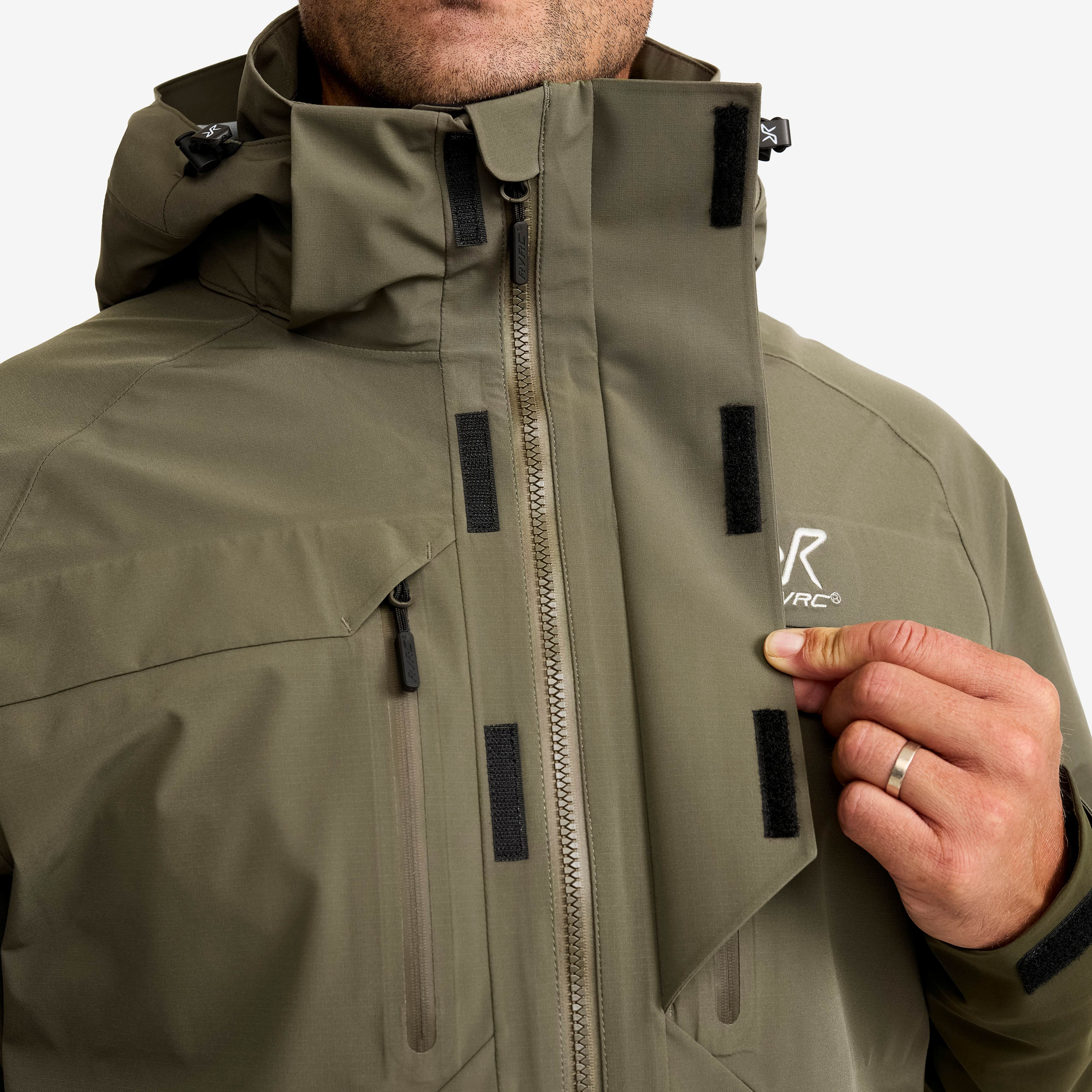 Aries Pro 3L Shell Jacket Herre Grape Leaf/Forest Night