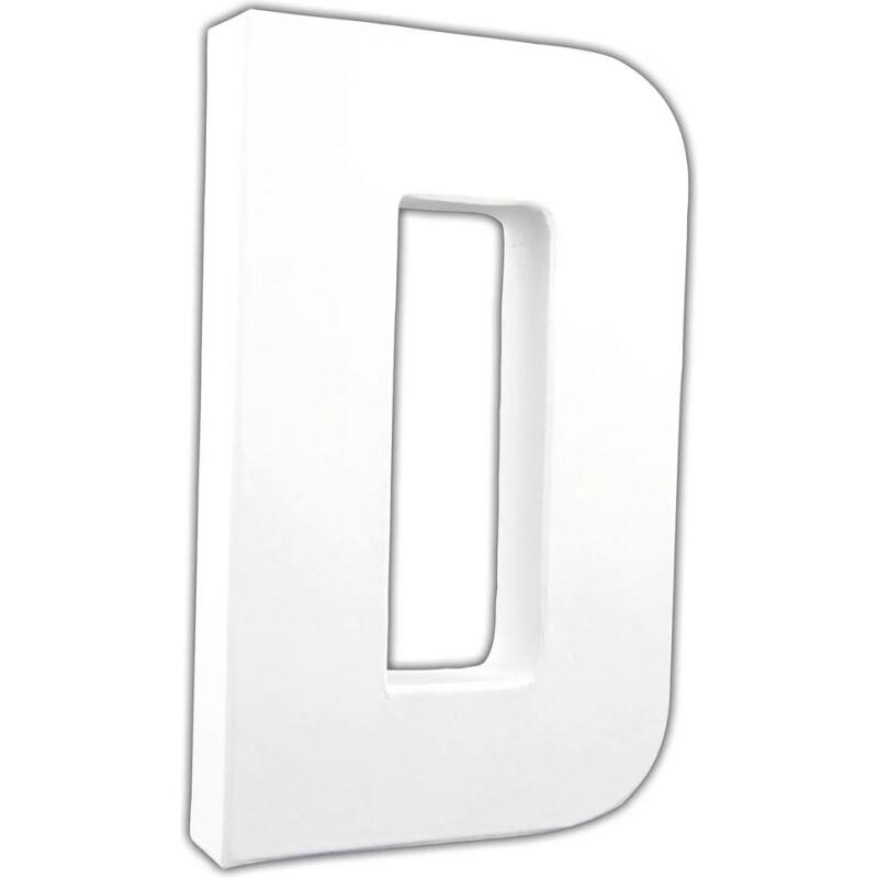 Lettre D 20,5cm - Blanc