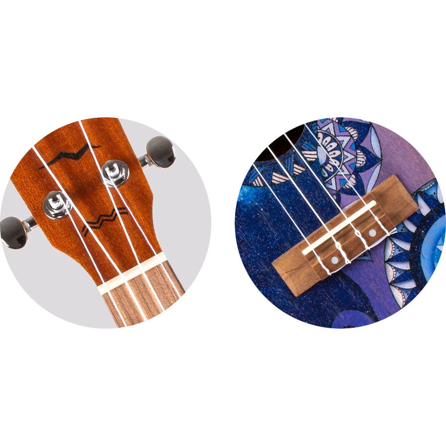 Flight Art Series AUC-33 Stardust concert ukelele met gigbag
