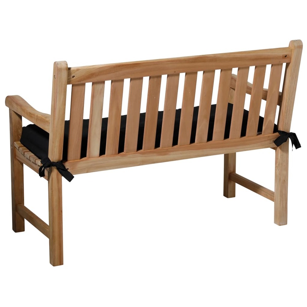Coussin de banc panama 150x48 cm noir