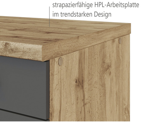 Held Furniture hoekkeuken zonder apparatuur Florence 240 cm grijs mat gedemonteerde variant omkeerbaar 1128.6293