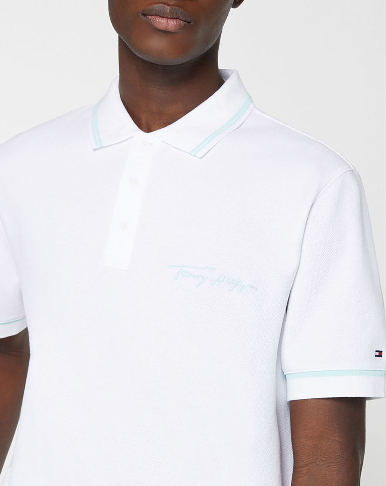 Tommy Hilfiger Polo regular fit tommy signature blanc