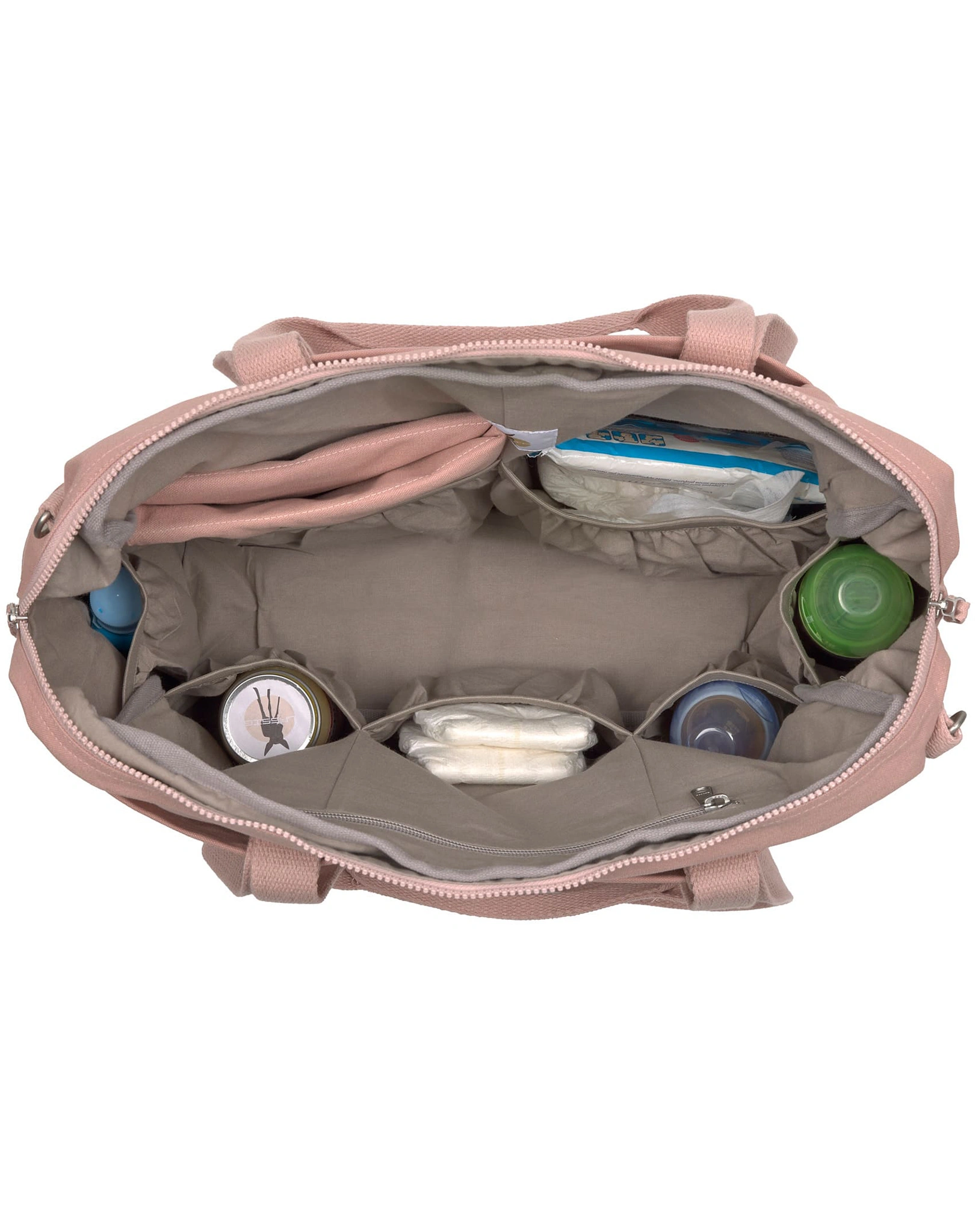 Wickeltasche ESSENTIAL (44x16x34) 5-teilig in rose