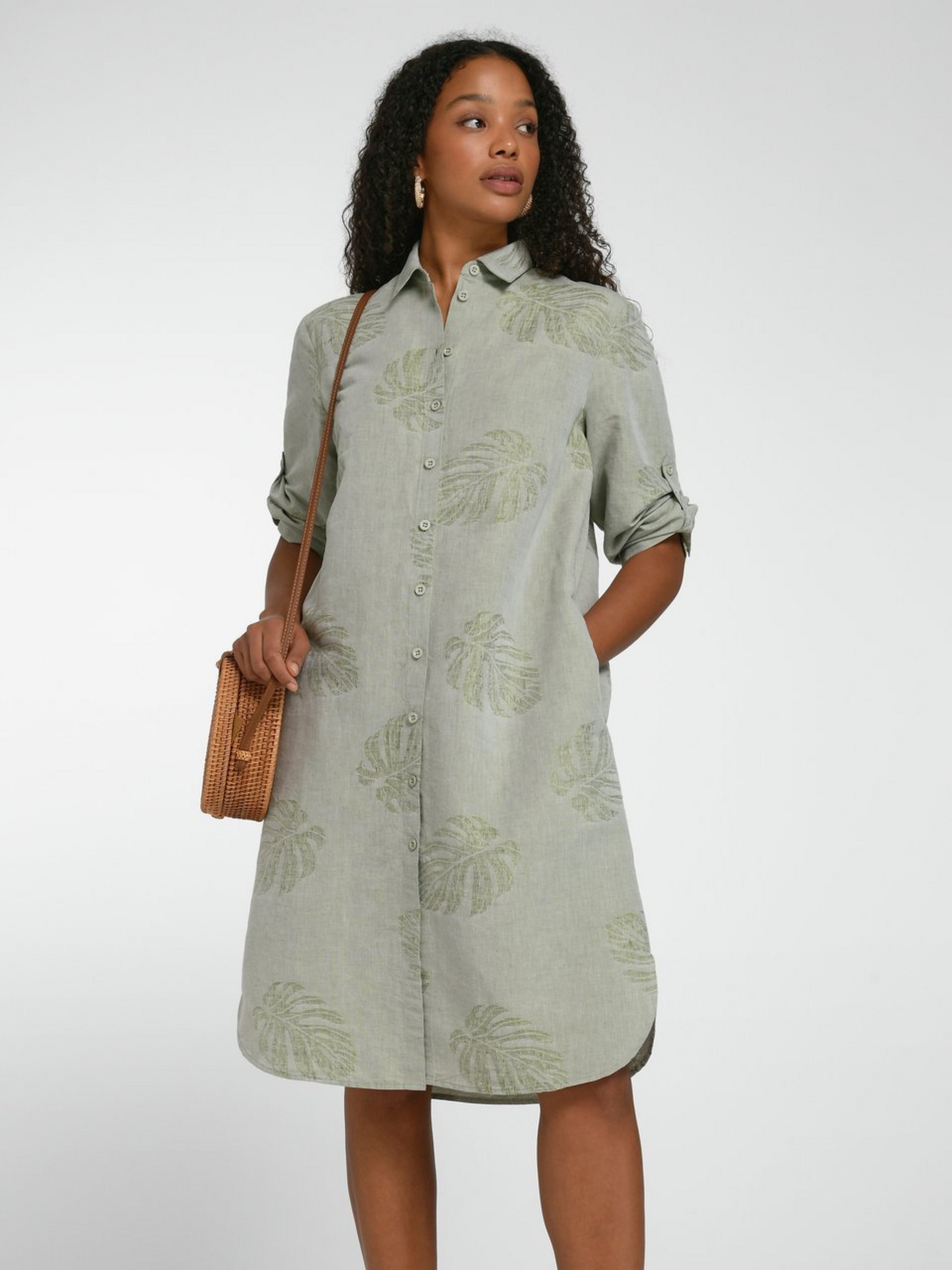 Kleid mit 3/4-Arm