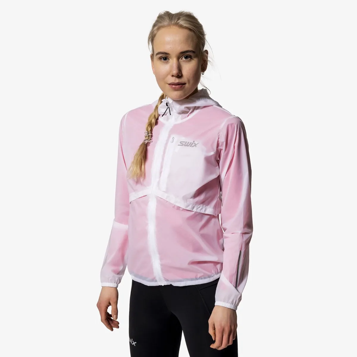 Swix Women's Pace Wind Light Hooded Jacket Bright White