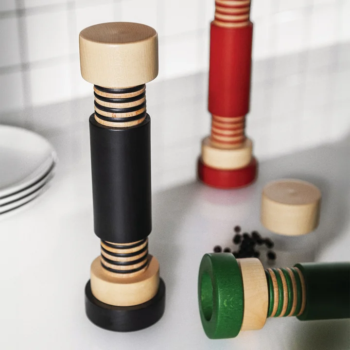 Alessi - Pfeffermühle MP0215, natur / grün
