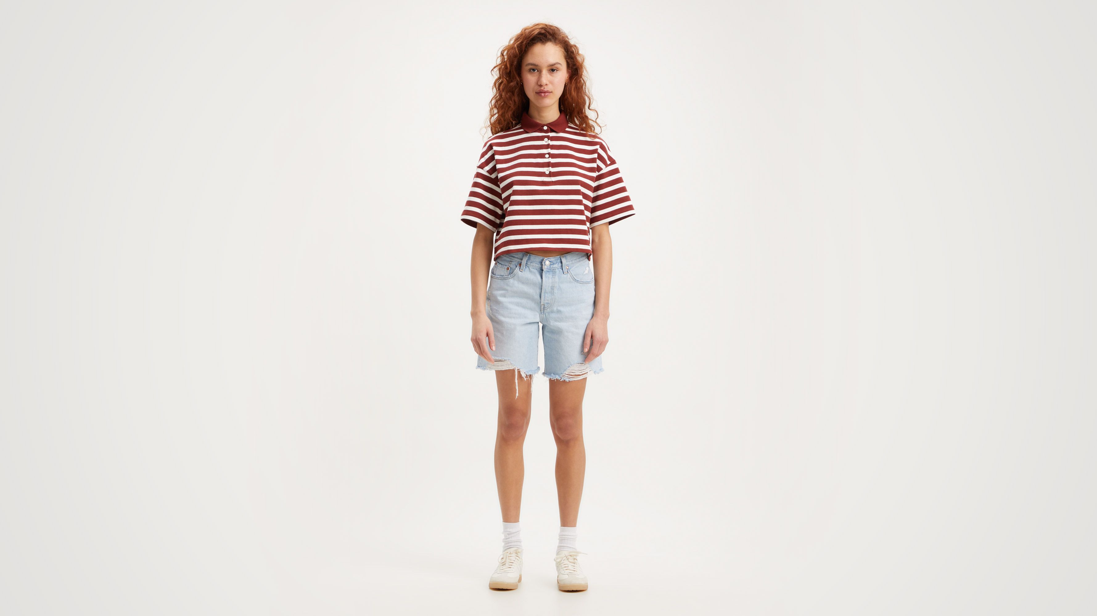 Short 501® ’90 - Light Indigo Destructed - Bleu