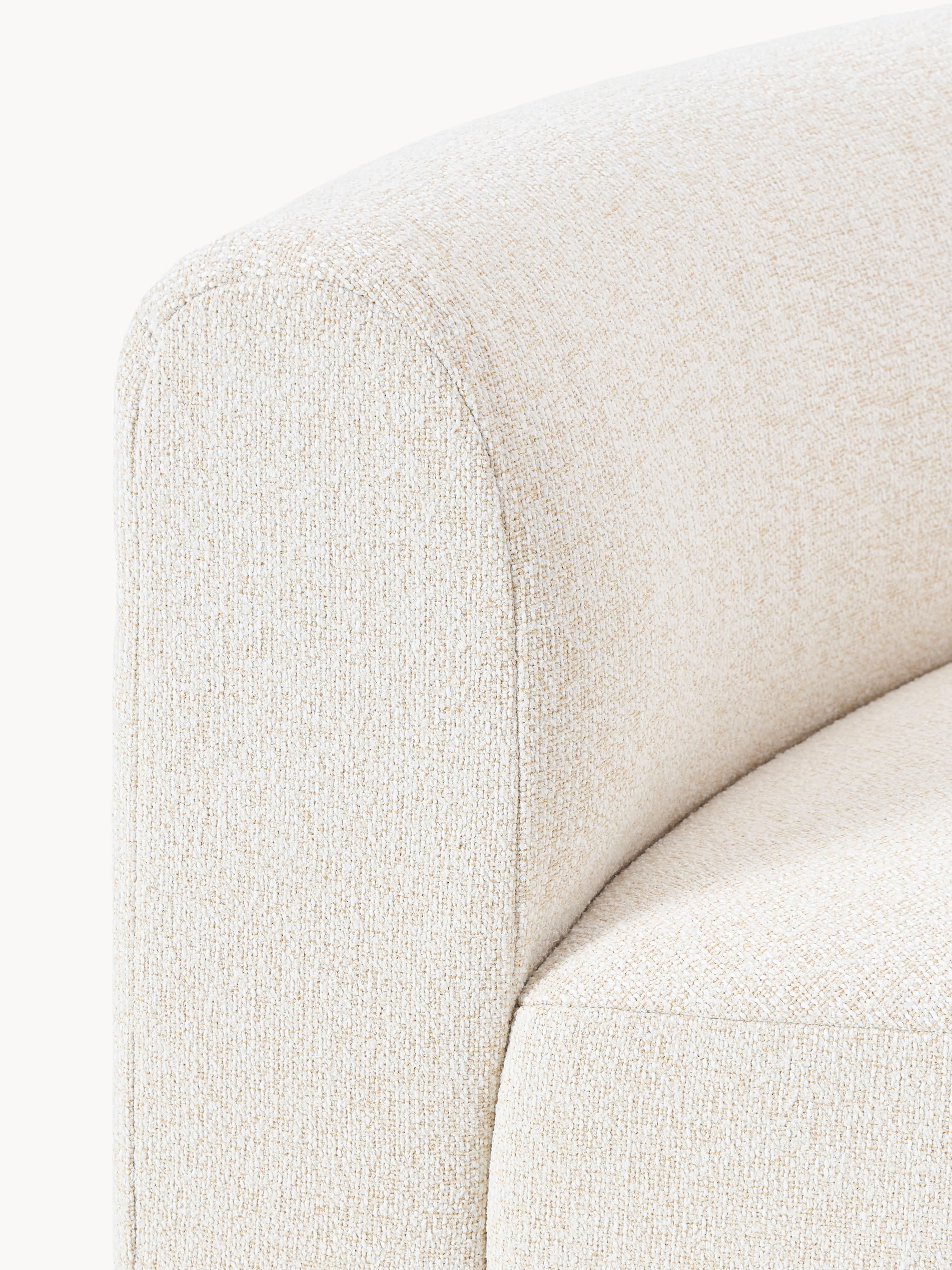 Ronde bouclé hoekmodule Sofia