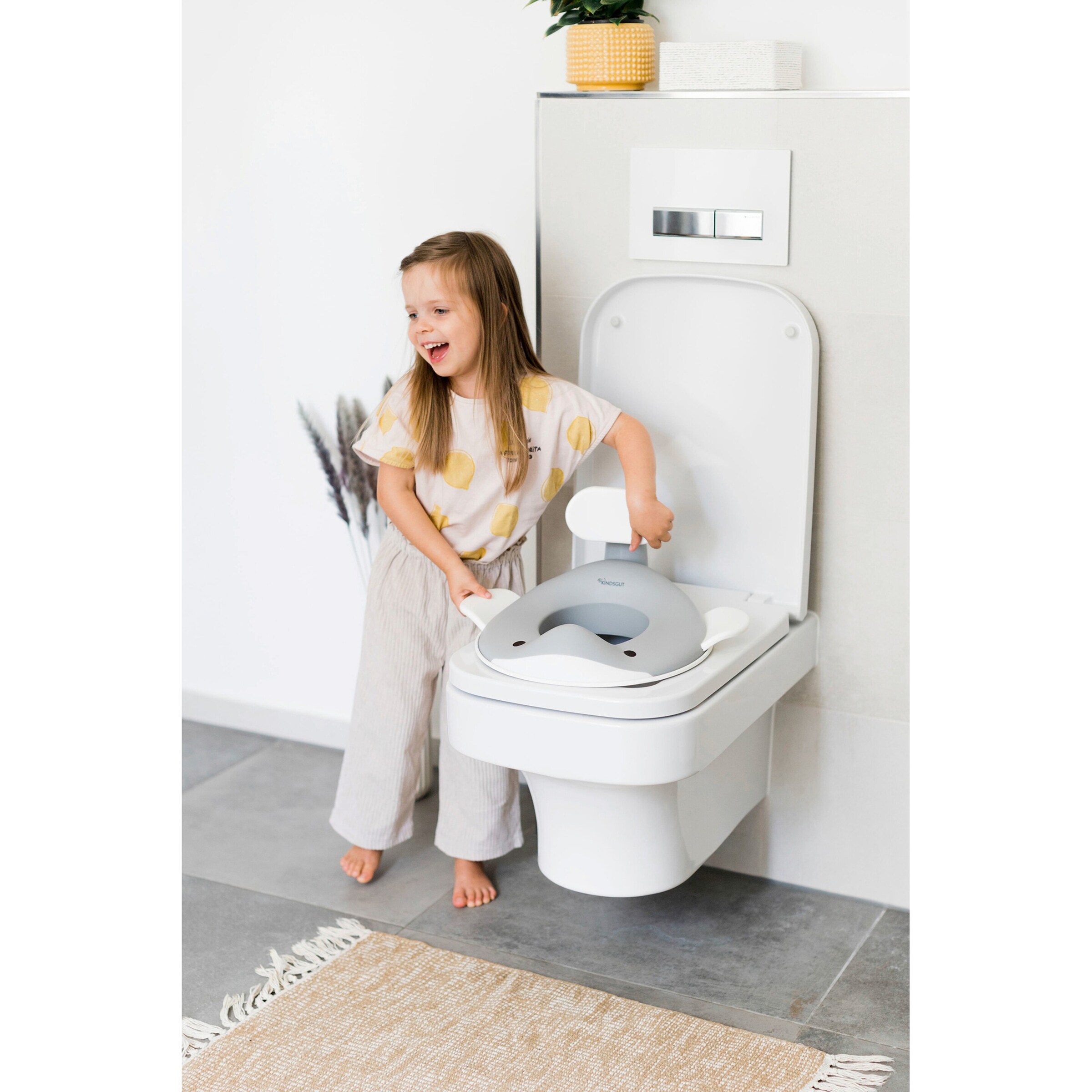 Kindsgut Toilettensitz Wal dunkelgrau