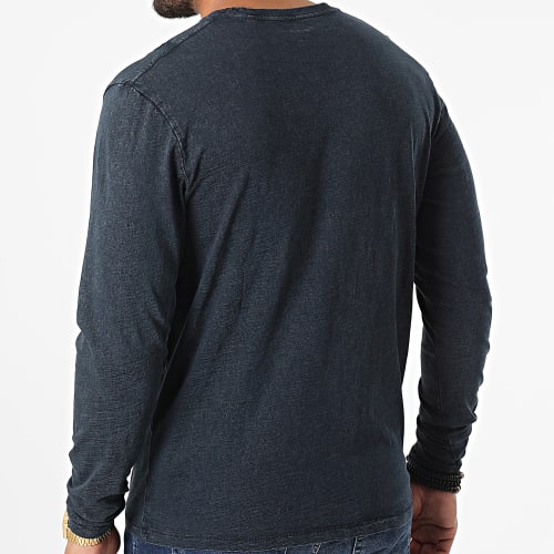 Tee Shirt Manches Longues Essential Denim Bleu Marine