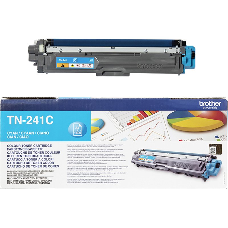 Toner brother TN241 couleurs séparées pour imprimante laser