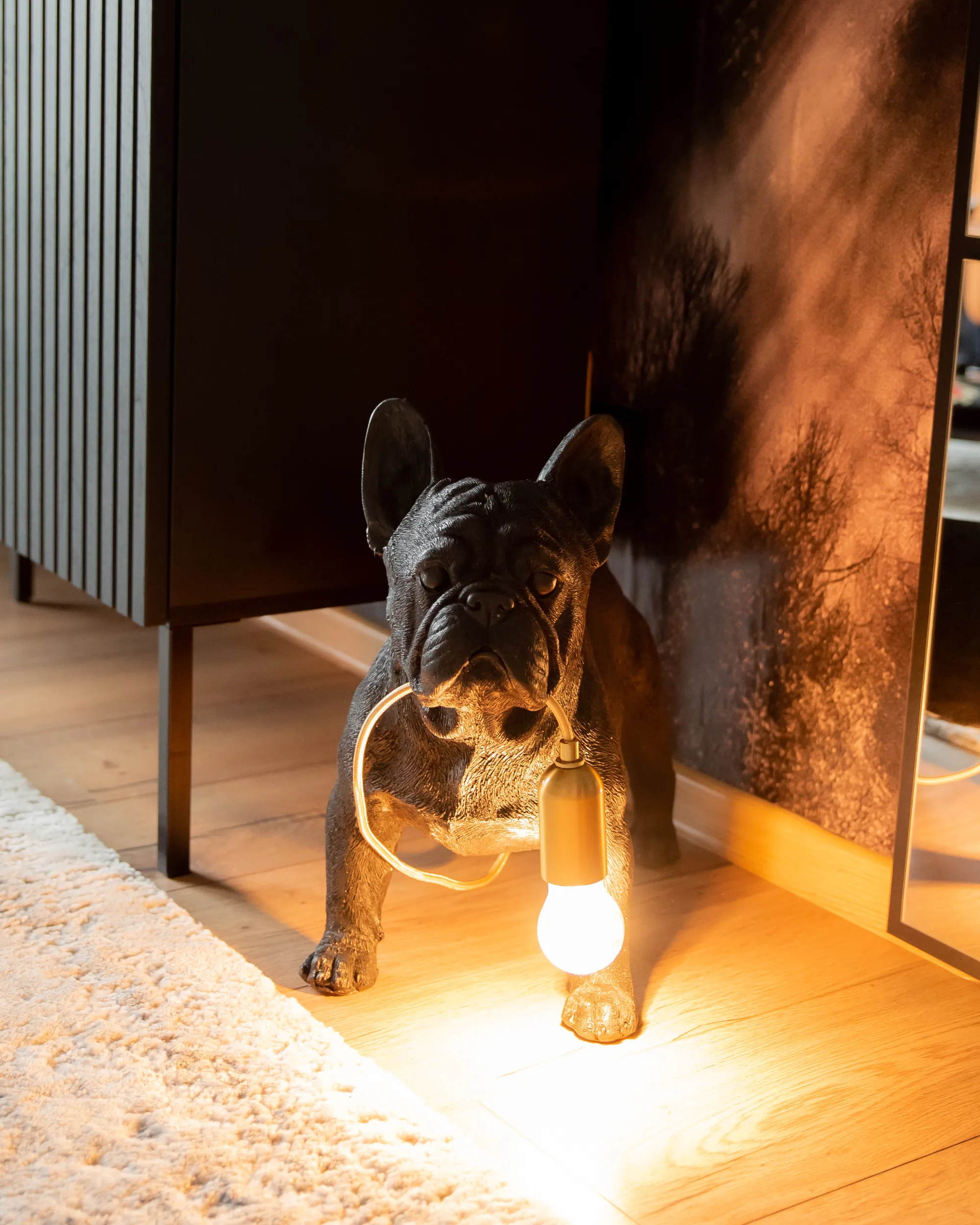 Tafellamp Hond BAXTER Zwart