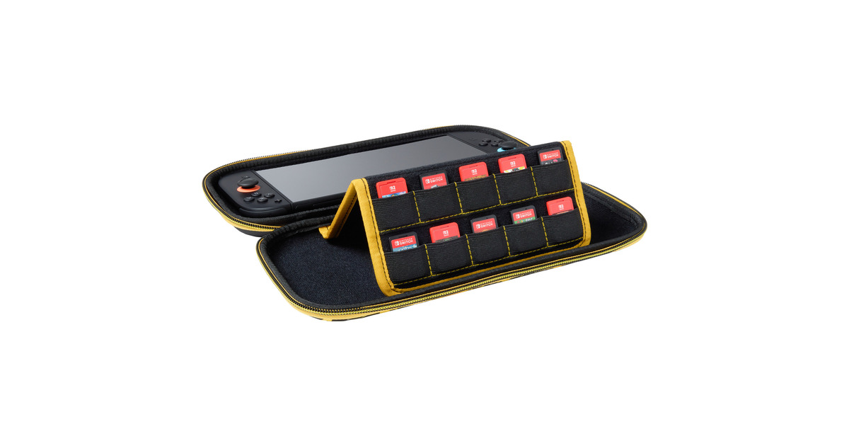 PowerADunne beschermhoes voor Nintendo Switch 2 - Pikachu-storm tas  (Zwart/geel)
