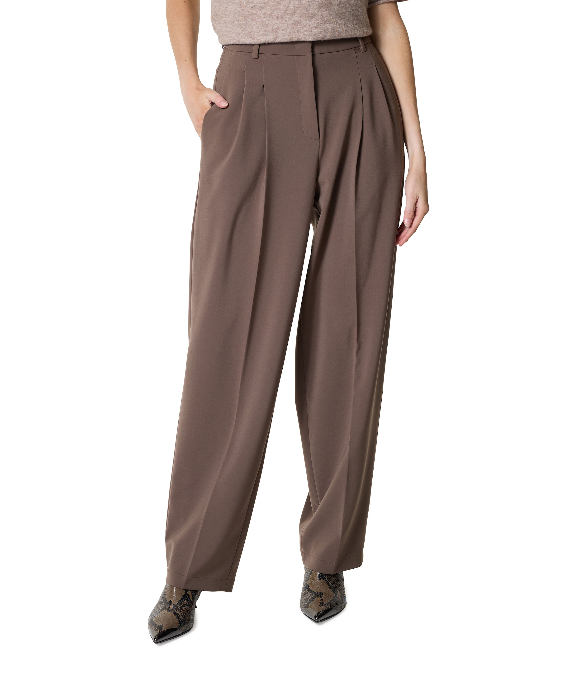 Cambio Emilie long dames broek bruin