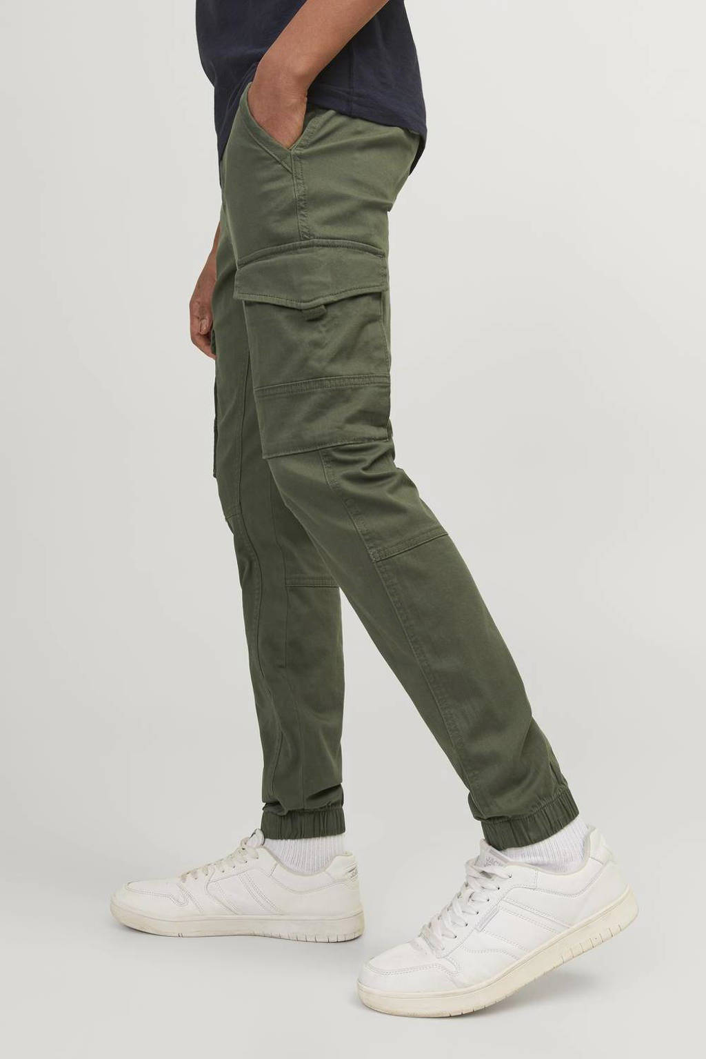 JACK & JONES cargobroek JJIPAUL olijfgroen