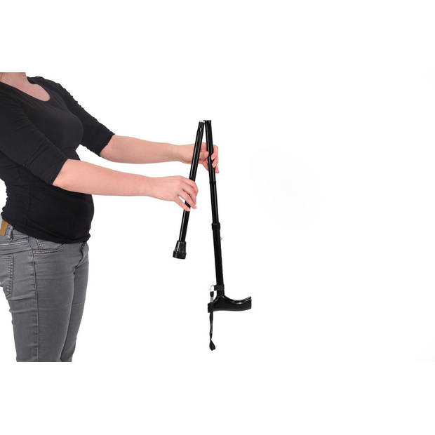 Vitility wandelstok opvouwbaar - zwart