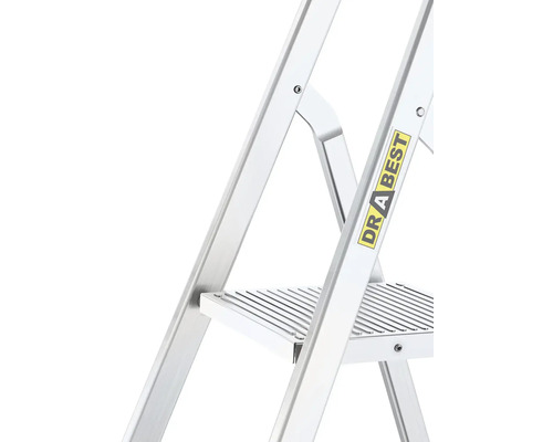 Kaiserthal aluminium huishoudtrap, 4 treden, tot 125 kg