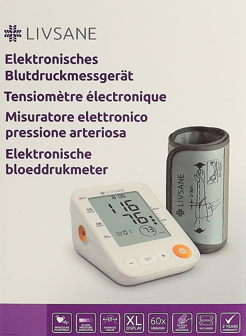 LIVSANE elektronisches Blutdruckmessgerät 1 Stk