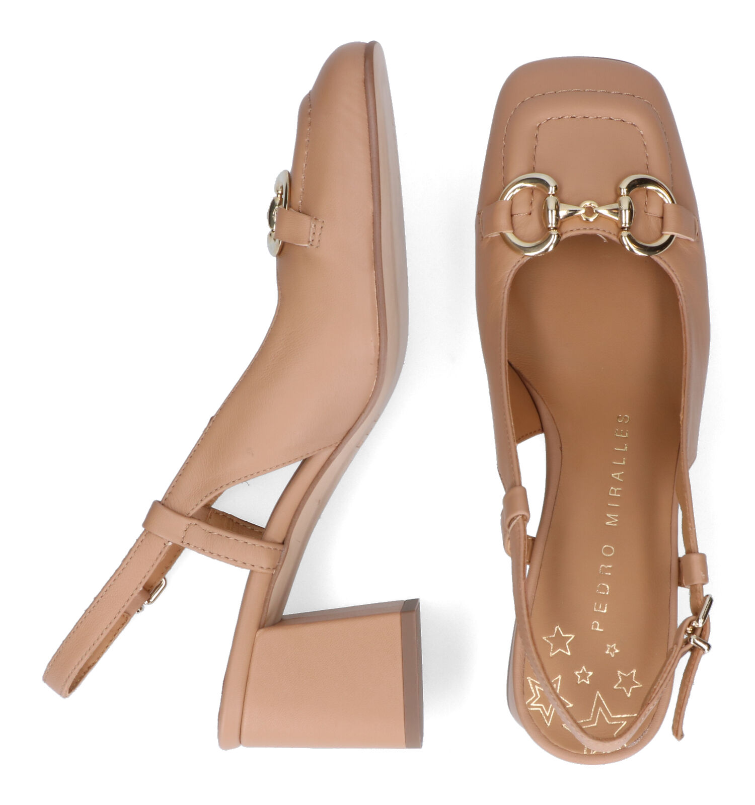 Slingbacks cognac