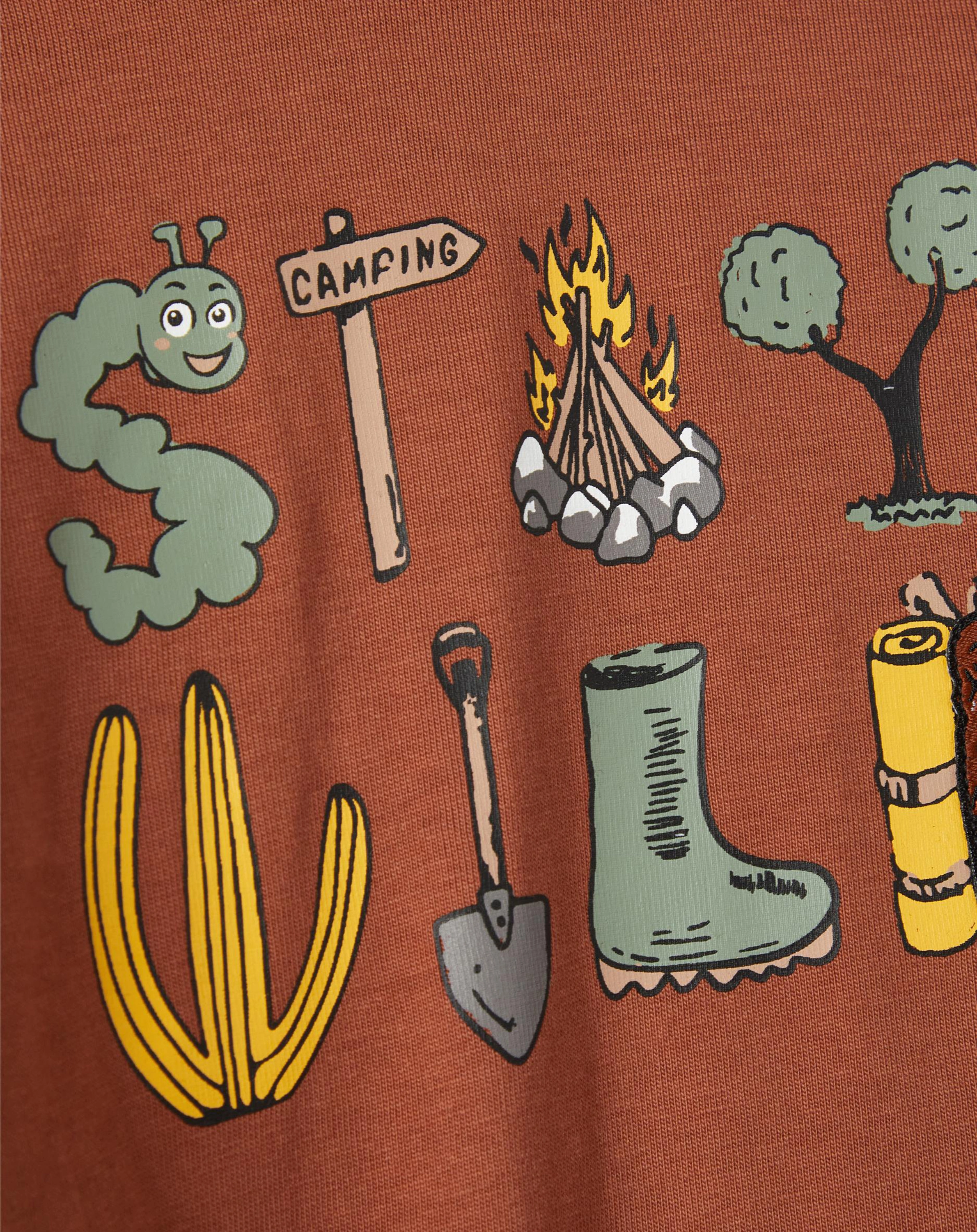 Jersey-Langarmshirt NMMORLA in coconut shell
