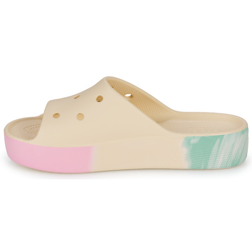 Crocs - CLASSIC PLATFORM OMBRE SLIDE - Beige