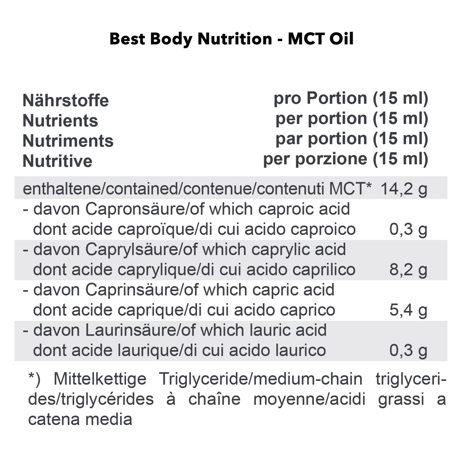 MCT 5000 Oil (500ml)