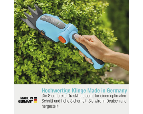 GARDENA ComfortCut Li 3.0Ah snoerloze grasschaar incl. USB-C oplaadkabel en handgreep