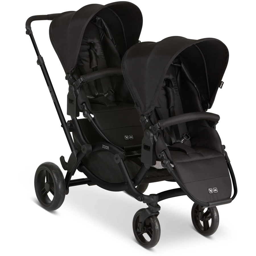ABC DESIGN Geschwisterwagen Zoom BlackBlack inklusive Wheelblades