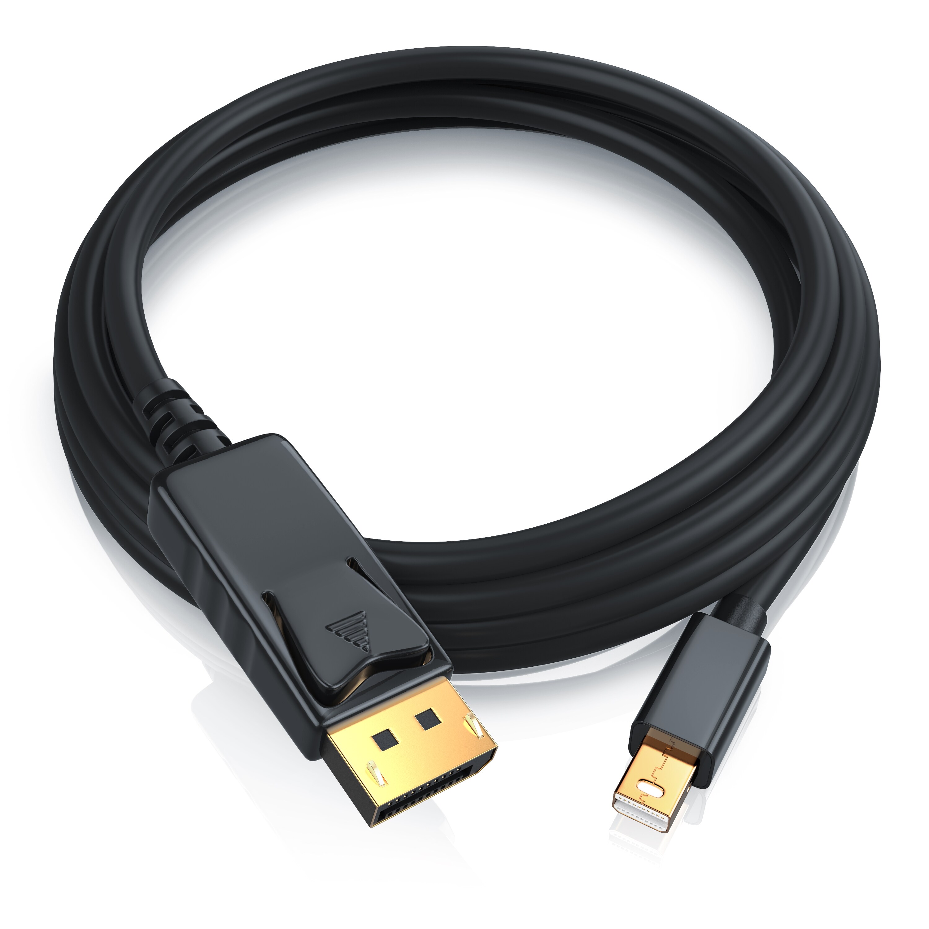CSL Mini DisplayPort zu DisplayPort Audio- & Video-Kabel, FullHD MiniDP Monitor Kabel, Verbindungskabel - 1m