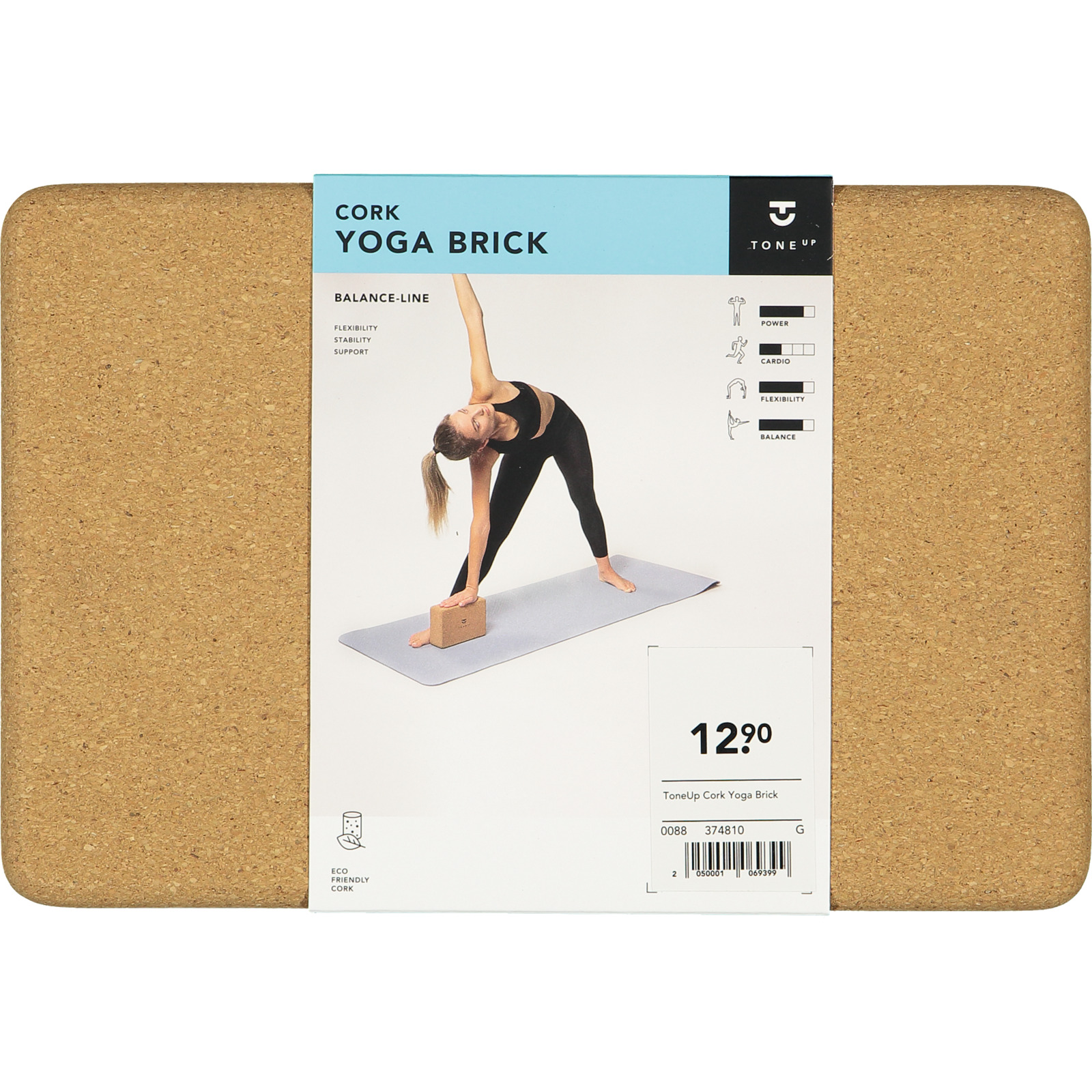 Tone Up Cork Yoga Brick