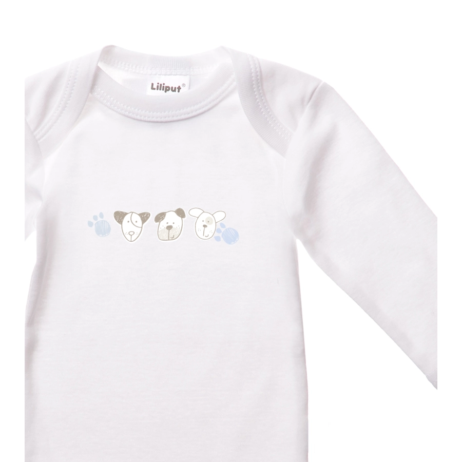 Liliput Amineckbody 2er-Pack Auto und Frontprint weiß, hellblau