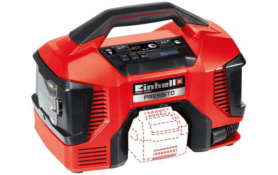 Akku-Kompressor Hybrid Pressito SoloMitglied der Power X-Change-Familie