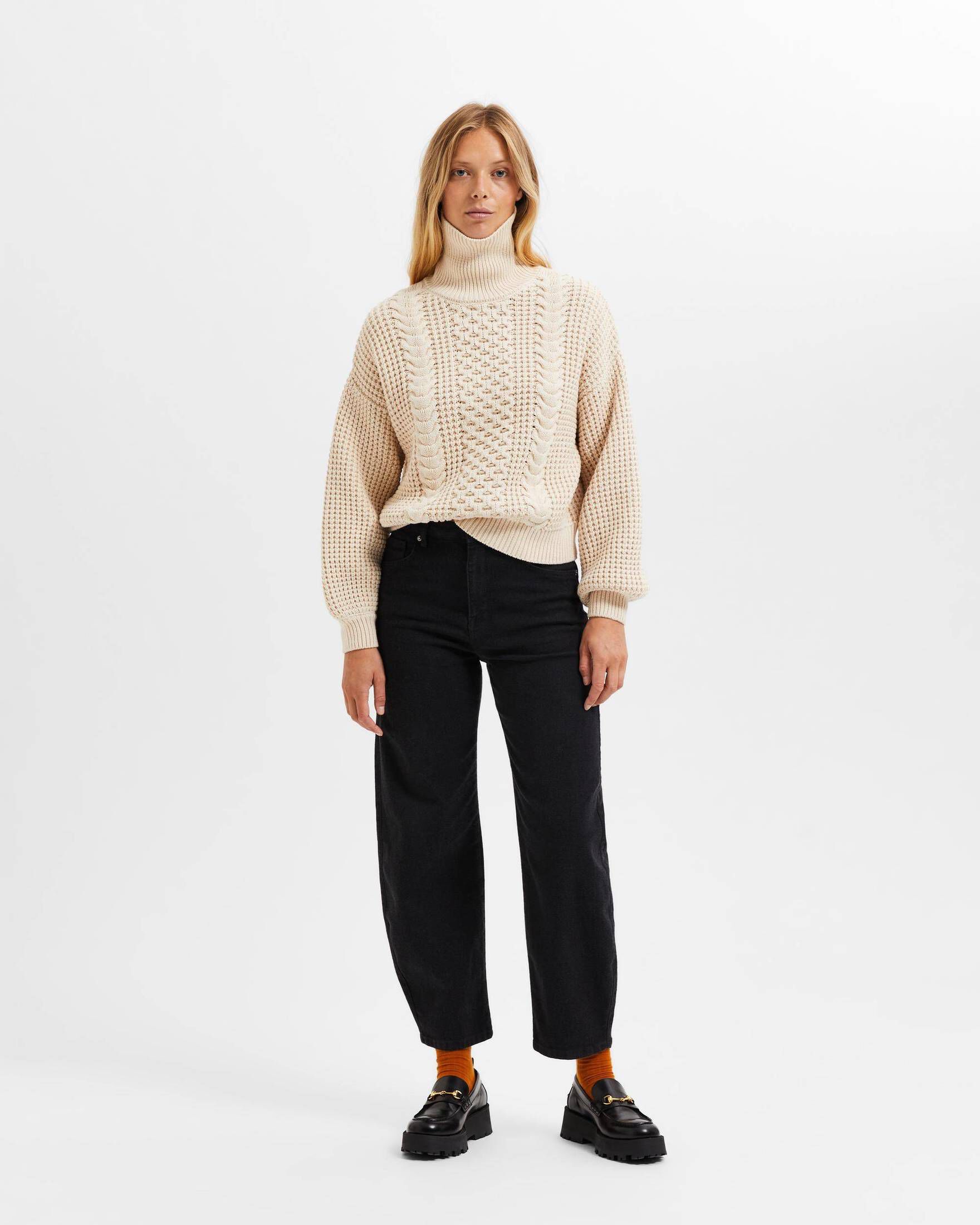 Selected Femme| Damen Rollkragenpullover SLBBIRTHA KNIT