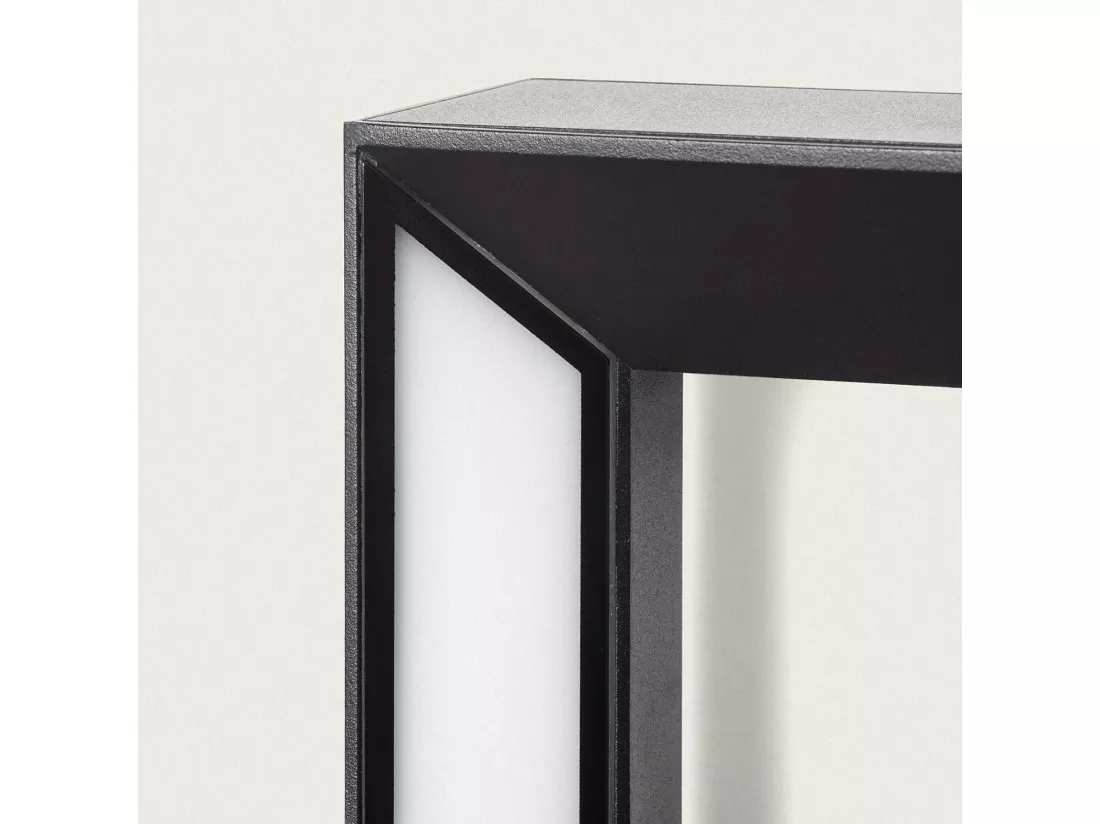 Applique Murale Extérieure LED Aluminium 2x5W Trimel Noire Noir