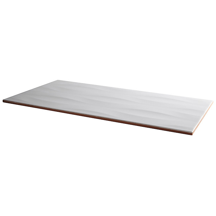 Carrelage mural blanc 30x60cm Perouso décor 3D