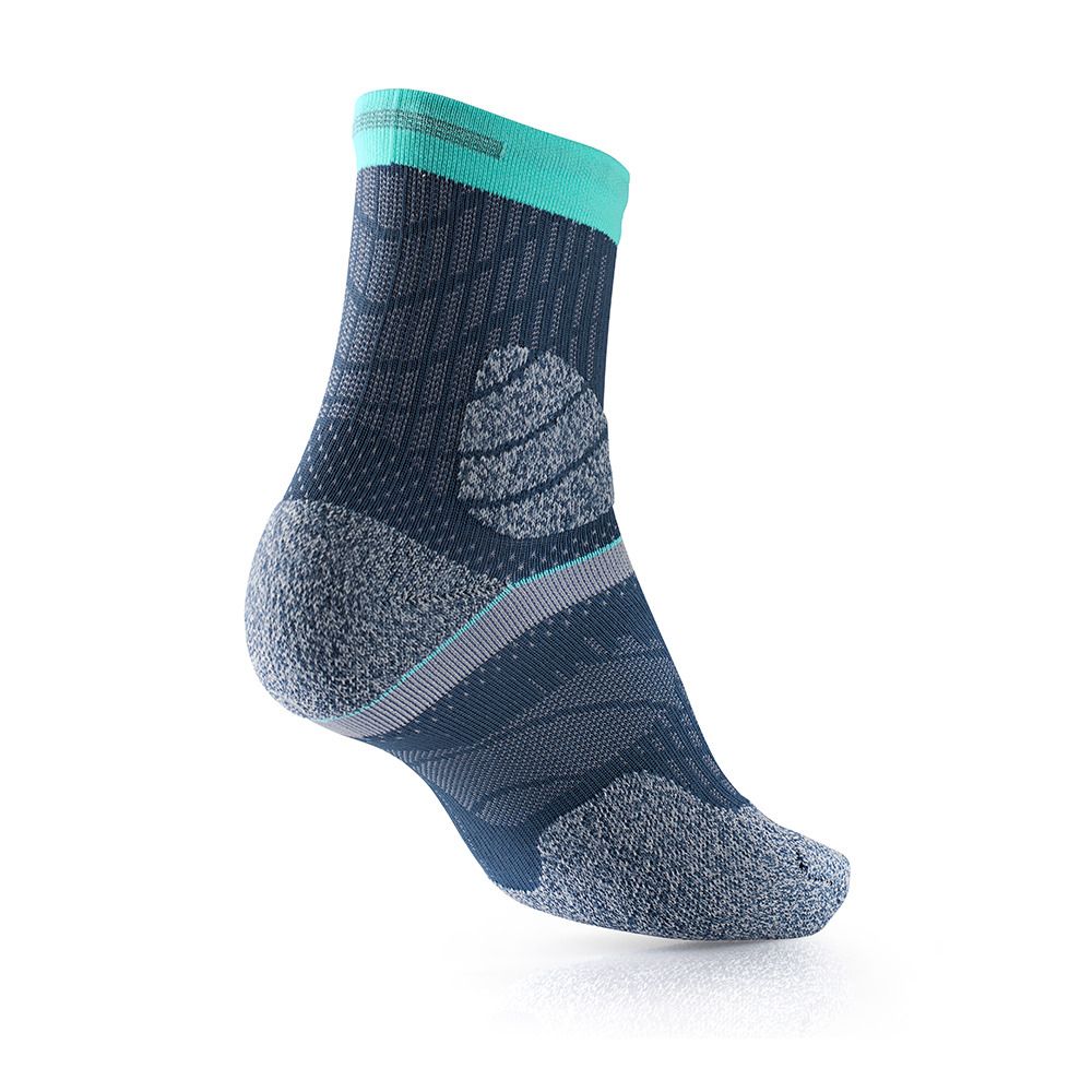 Sidas TRAIL PROTECT - Chaussettes gris/turquoise