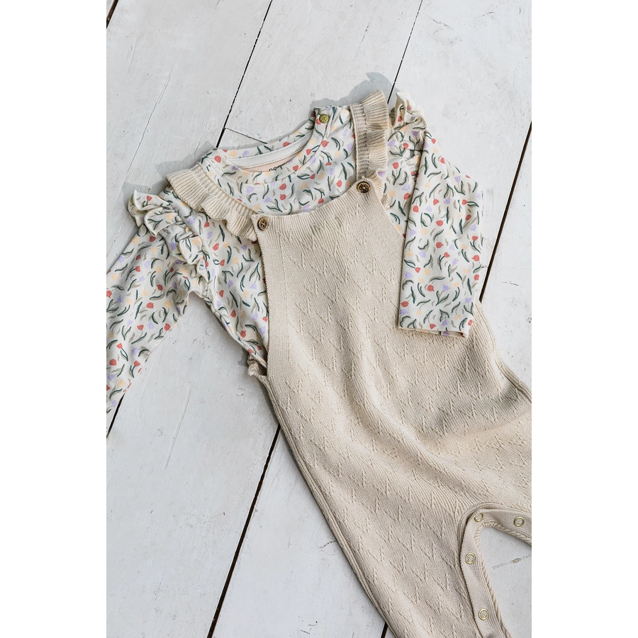 Noppies Latzhose Chantilly Whitecap Gray
