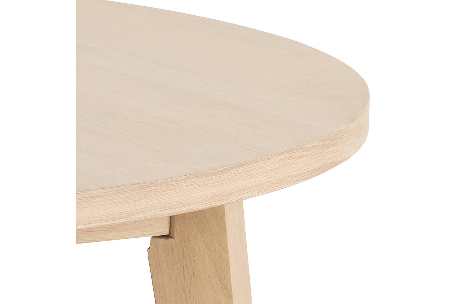A-Line rundt spisebord Hvitoljet eikefinefinér. Ø120 cm