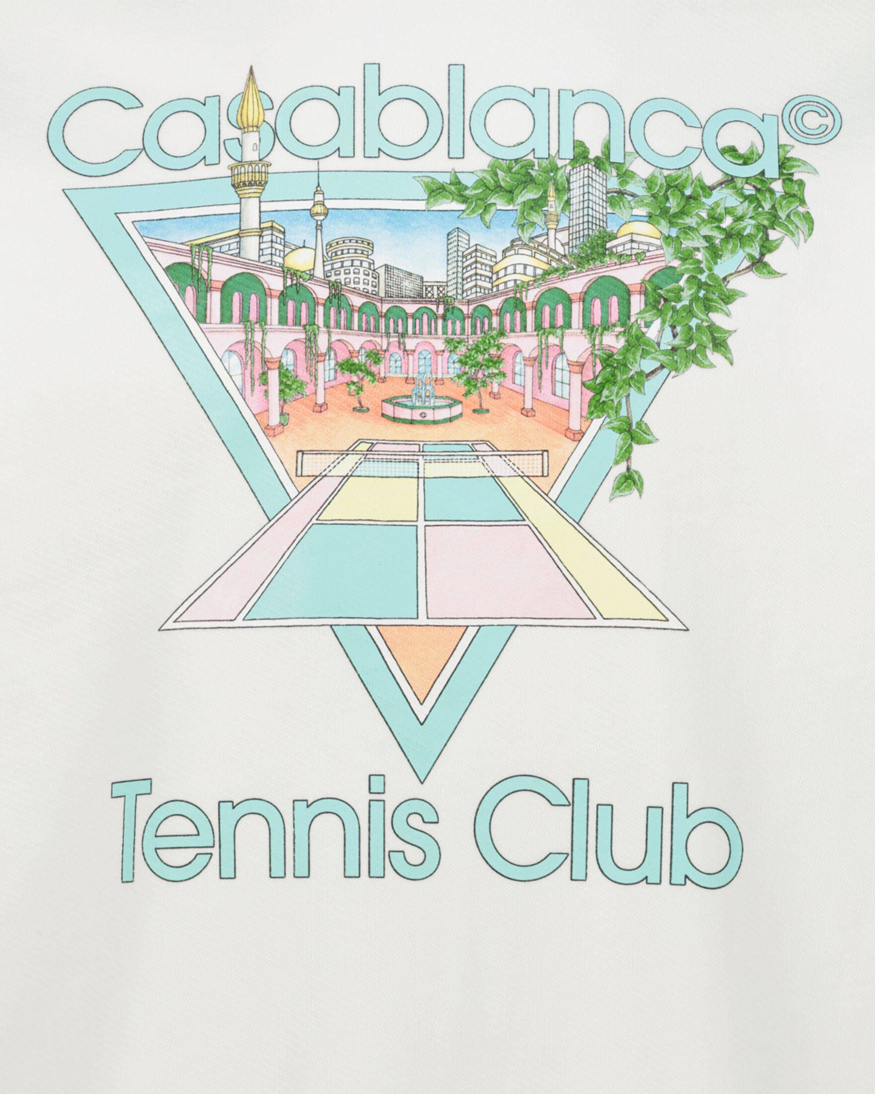 Casablanca| Sweatshirt TENNIS CLUB ICON PASTELLE PRINTED UNISEX
