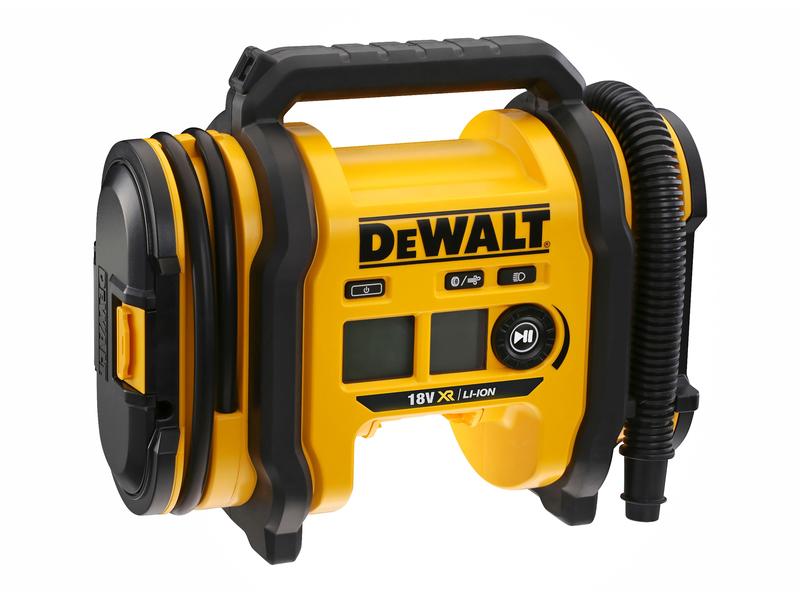DEWALT Akku-Kompressor 18 V DCC018N Solo Leistungsstarker Akku-Kompressor zum Aufpumpen und Absaugen
